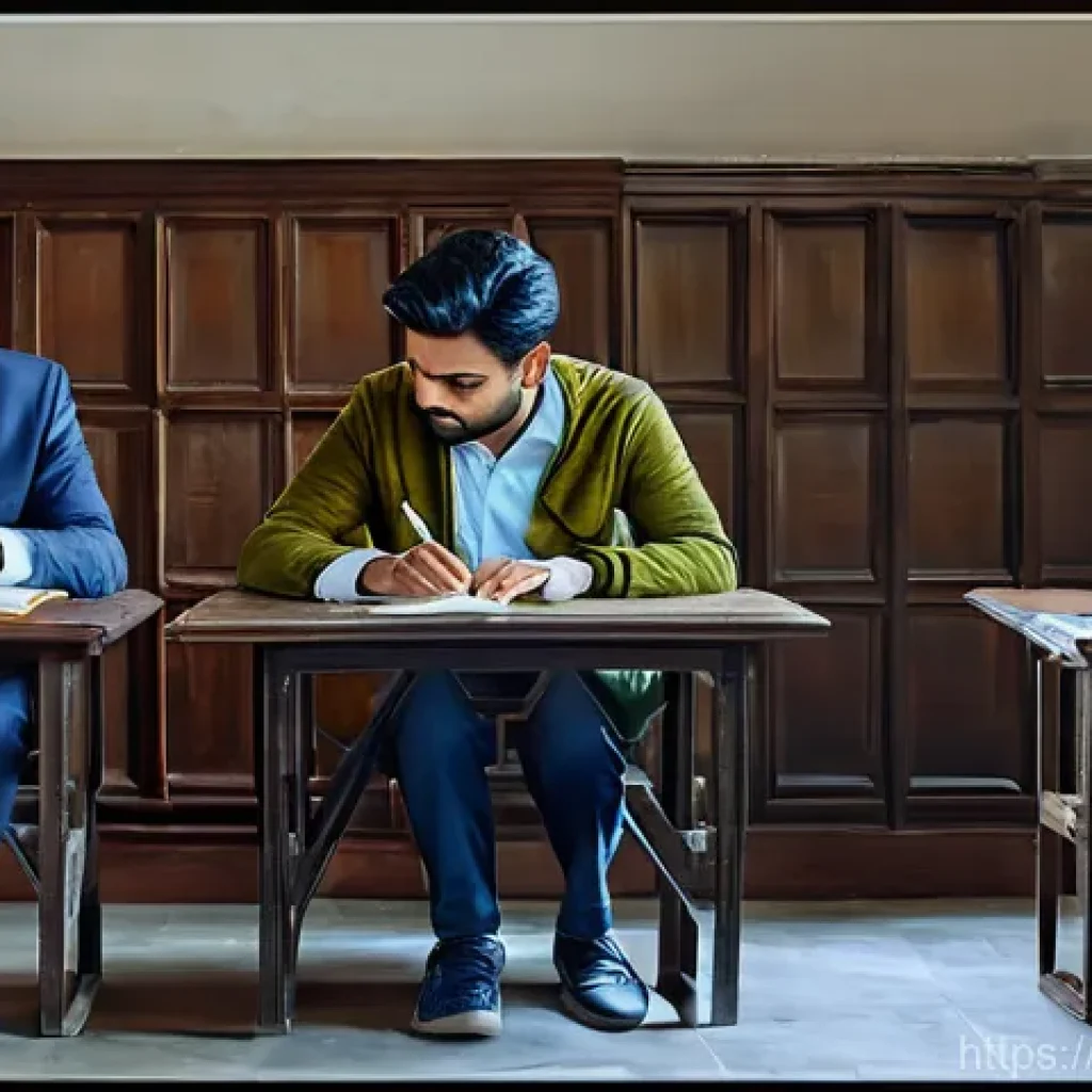 공무원 국어 시험 대비 - Here are three detailed image generation prompts in English, based on the provided Hindi text, focus...