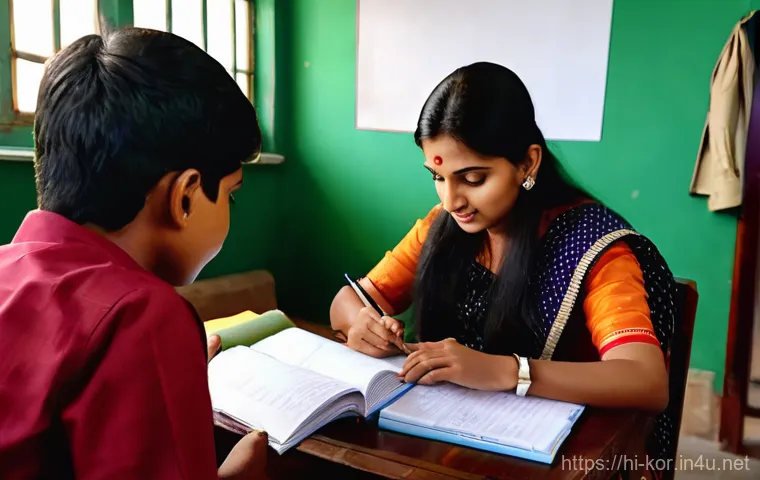 공무원 국어 시험 대비 - Here are three detailed image generation prompts in English, based on the provided Hindi text, focus...